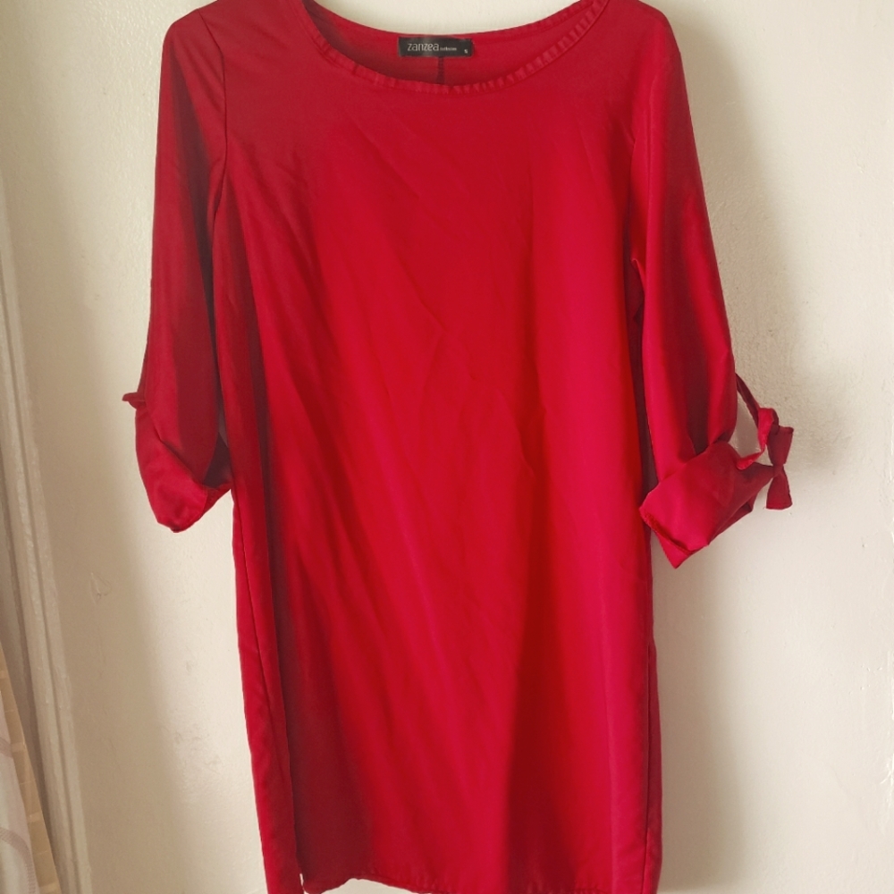 Red tee shirt dress Small